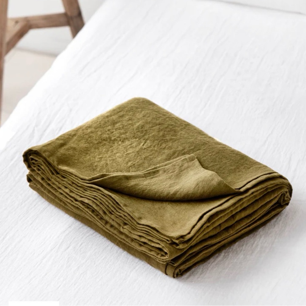 Olive Green Home Bedding Sheet